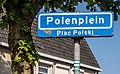 Driel, street sign Plac Polski