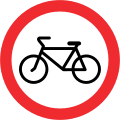 Verbot für Fahrräder