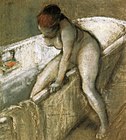 Dziewczyna w wannie (rysunek, pastel), 1903, kolekcja prywatna