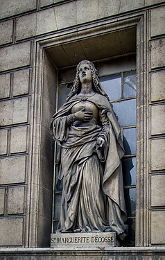 Sainte Marguerite d'Écosse (1045-1093), Paris, église de la Madeleine.