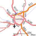 Carte de l'Autoroute A844