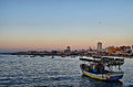 Vista del puerto de Gaza