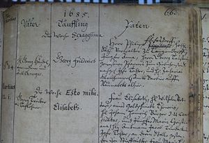 Baptismal registration George Frideric Handel ...