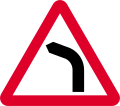 Bend to left ahead (right if symbol reversed)