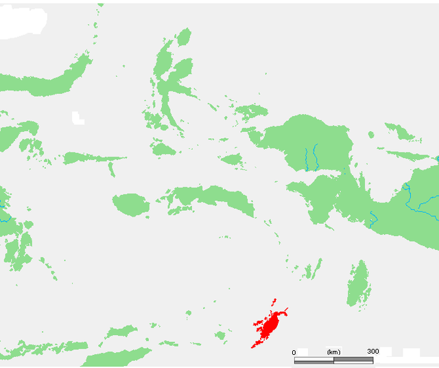 Localización de las islas Tanimbar.