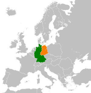 West Germany and East Germany (1957 -1990) Inter-German Locator.svg