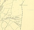 Corinthian column at Omrit Khirbet Umeiri (today known as Omrit), alongside Nabi Huda and Khirbet el Aziziyat, in a 1930s Survey of Palestine map