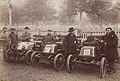 L'écurie Georges Richard, au Concours des Automobiles à Alcool (1901).