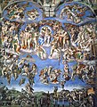 Michelangelova Poslednja sodba v Sikstinski kapeli (1536-1541) v Vatikanu