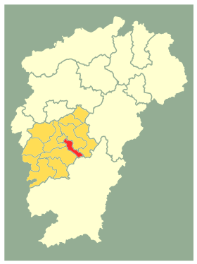 Localisation de Qīngyuán Qū