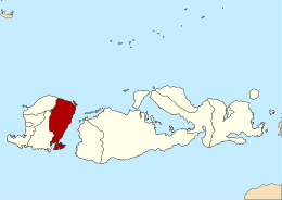 Reggenza di Lombok Orientale – Mappa