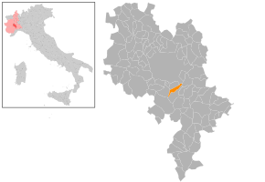 Poziția localității Vigliano d'Asti