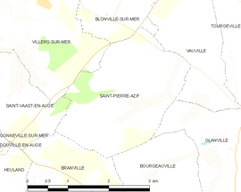 Mapa obce Saint-Pierre-Azif