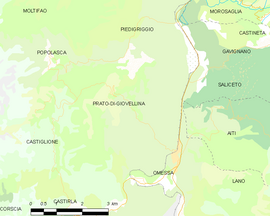 Mapa obce Prato-di-Giovellina