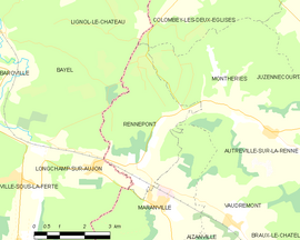 Mapa obce Rennepont
