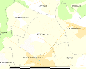 Poziția localității Retschwiller