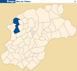 Kaart van Mire de Tibães