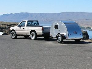 Teardrop trailer (Columbia River, Washington S...