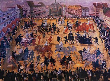 1561: Gesellenstechen auf dem „Großen Markt“