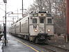 Arrow III car number 1327 leads a train into Far Hills station in 2008