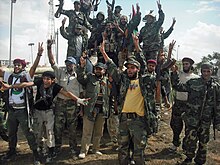 Libyan rebels after entering the town of Bani Walid. NTC fighters claim Bani Walid.jpg