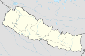 Map showing the location of Koshi Tappu Wildlife Reserve