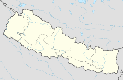 Mapa konturowa Nepalu