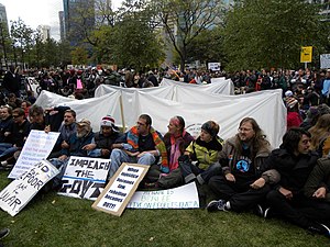 Occupy Minneapolis tent protest October 15 2011.jpg