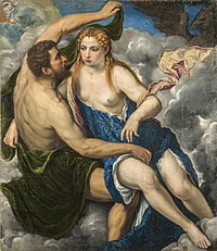 «Юпітер та Іо». Картина Паріса Бордоне (1550-і роки)