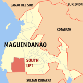 Upi do Sul na Maguindanao do Sul Coordenadas : 6°51'17"N, 124°8'39"E