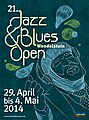 Plakatmotiv der Jazz & Blues Open 2014