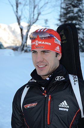 Arnd Peiffer beim Biathlon-Weltcup 2012 in Hochfilzen