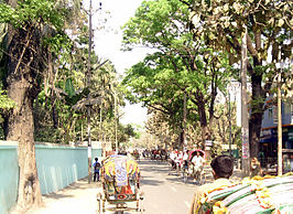 Pourshabha Road, een hoofdweg van Comilla