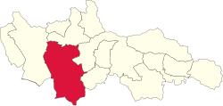 Location of Gmina Czarny Dunajec in Nowy Targ County.