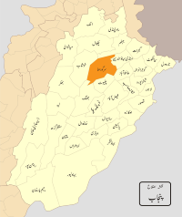 Location of Sargodha district in West Punjab