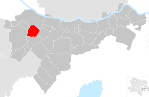 Lage der Gemeinde Rauchenwarth im Bezirk Bruck an der Leitha (anklickbare Karte)