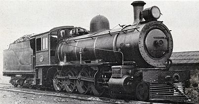 Rebuilt flush-sided Type XF tender on Class 8, c. 1930