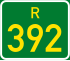 Regional route R392 shield