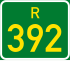 Streeksroete R392 shield