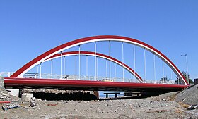 Le pont vu de l'amont