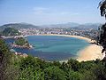 (19) La plage de la Concha à Saint-Sébastien (Espagne), vue depuis le Monte Igueldo. (Monster1000)