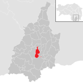 Poloha obce Seggauberg v okrese Leibnitz (klikacia mapa)