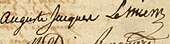 signature d'Auguste-Jacques Lemierre d'Argy