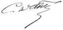 Signature de Camille du Locle