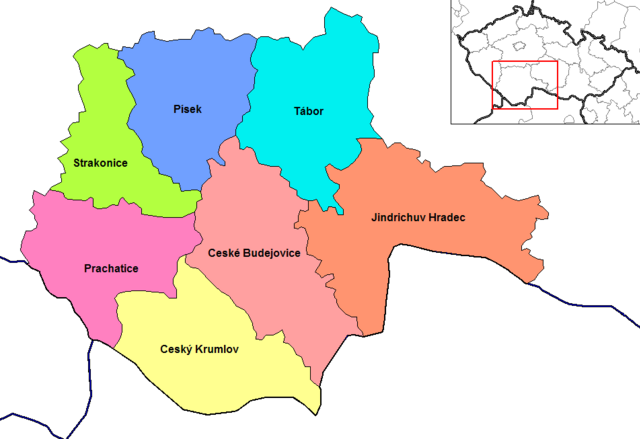 Plan kraju południowoczeskiego
