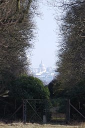 The protected view of St Paul's from King Henry's Mound, before the Manhattan Loft Gardens development was built St Paul's 20997r.jpg
