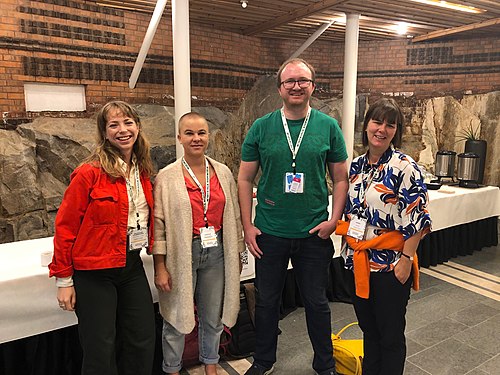 Ansatte fra Wikimedia Norge på Wikimania 2019