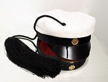 A traditional Finnish technology student's hat from the Helsinki University of Technology (photograph taken on top of a mirror) TFteknolog.jpg