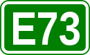 Zeichen der Europastraße 73