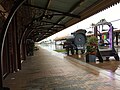 The former southernmost platform at The Station Newcastle, facing west, in January 2021